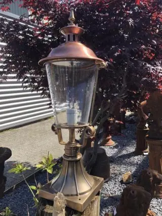 Tuinlamp,messing,lamp op voet