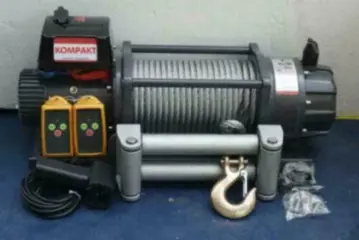 Elektrische lier 24Volt 9 ton 26m kabel12mm draadloos