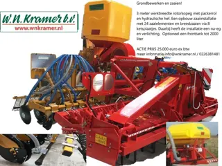 Kramer MINOS ALPEGO Technik plus rotoreg zaaimachine combinatie