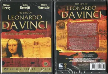 DA VINCI LEONARDO THE LIFE OF. . . 2 DVD BOX NIEUW