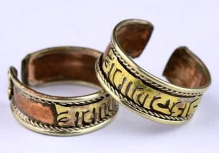 Ring van Koper met mantra