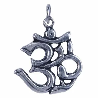 Aum mantra hanger van massief zilver