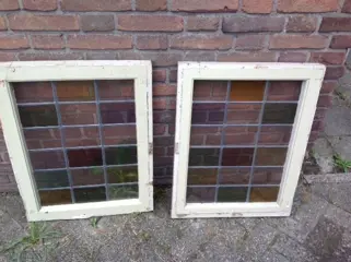 Glas in lood ramen - 2 kozijnen