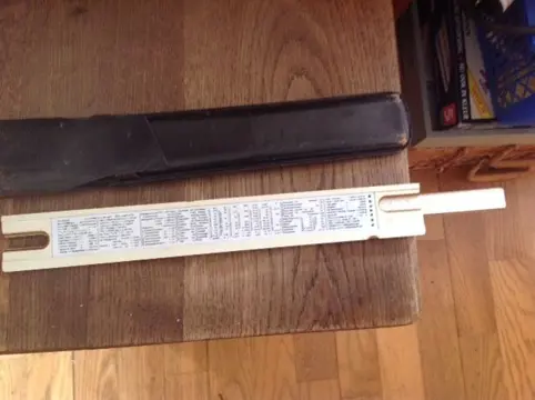 Rekenliniaal / Rekenlat in etui