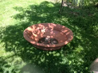 Plantenbak , rond, kunststof- - zeer stevig materiaal