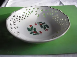 Kerst schaaltje - mooie open rand