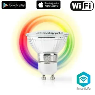Slimme ledlamp rgbw GU10 230V 5 Watt