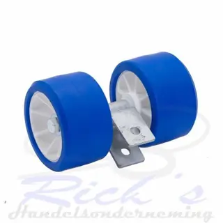 Rollenset voor boottrailer 70/120 kunststof op kantelblokje