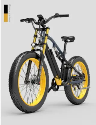 LANKELEISI RV700 16Ah 48V 1000W Electric Bicycle 26inch 42km