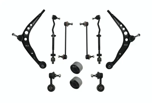 BMW E30 10 delig draagarm set vooras 100 % nieuw en garantie