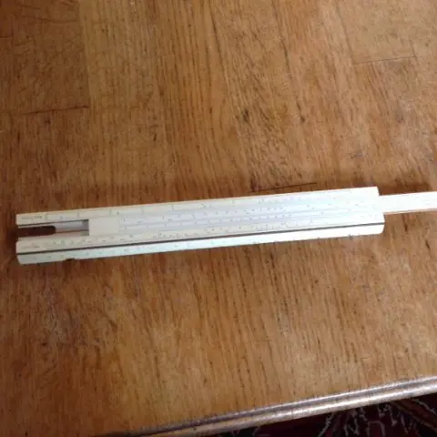 Rekenliniaal / - rekenlat in etui -rekenlat in doos