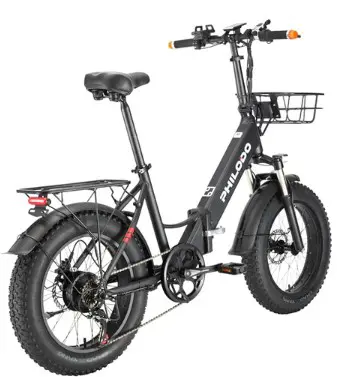 PHILODO H4 Foldable Step-Thru Fat Bike 20 Inch 48V 13Ah