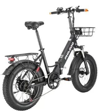 PHILODO H4 Foldable Step-Thru Fat Bike 20 Inch 48V 13Ah