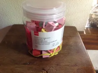 Houten kralen met rijgveter, NIEUW, van de Hema