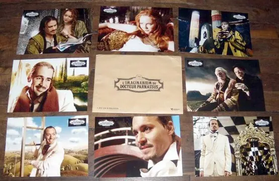 THE IMAGINARIUM OF DOCTOR PARNASSUS lobbycard set.