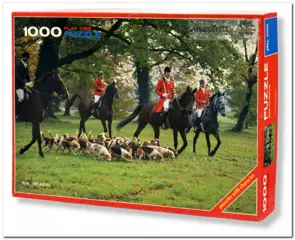 Hunting scene, England - Play Time - 1000 Stukjes
