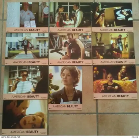 AMERICAN BEAUTY Franse lobbycard set.