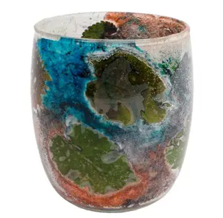 Groot windlicht Leaves