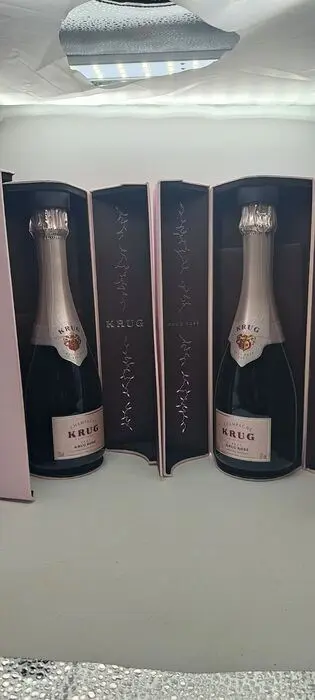 Krug - Champagne Rosé - 2 Halve flessen (0.375L)