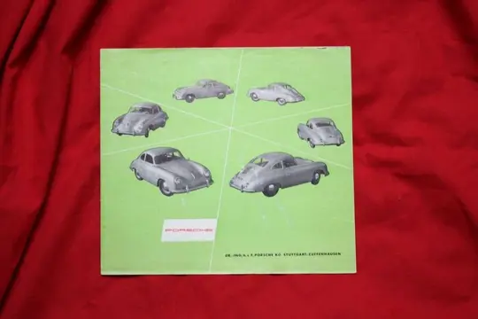Brochures/catalogi - 1953 Porsche 356 pre A brochure folder