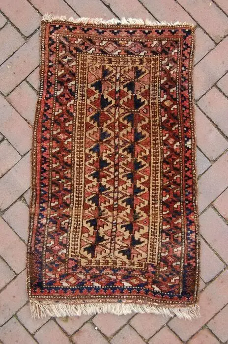 Tribaal Baluch - "balisht" grain bag front - 67 cm - 39 cm