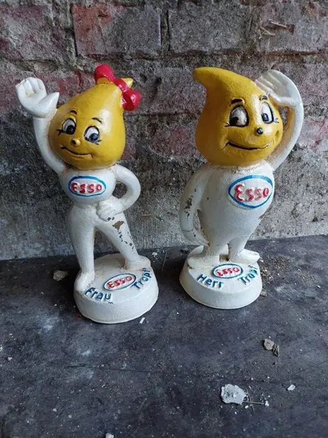 Accessoire - een koppel van de 2 Esso mascotte - Esso -