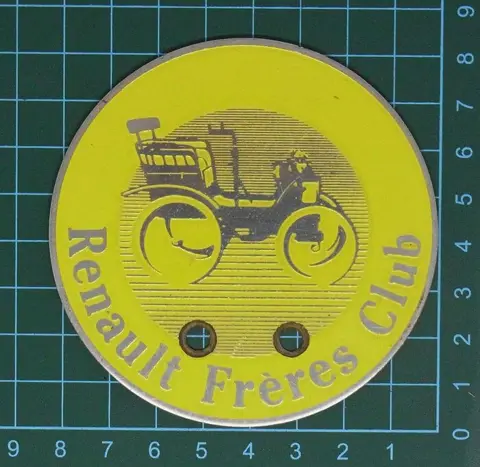 Embleem/mascotte/kenteken - Renault Frères Club Car Badge -