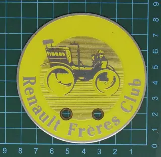 Embleem/mascotte/kenteken - Renault Frères Club Car Badge -