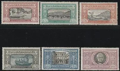 Koninkrijk Italië 1923 - Manzoni complete set, luxury, with expert’s report - Sassone S.29