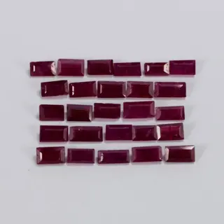 26 pcs Rood Ruby - Geen minimumprijs - 3.38 ct
