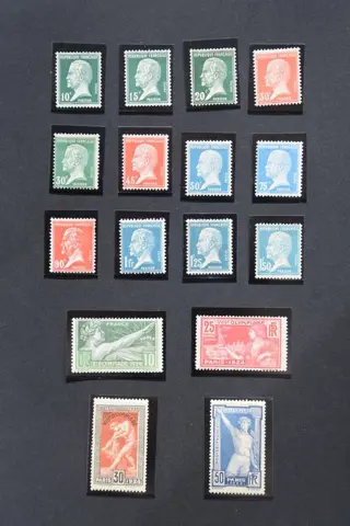 Frankrijk 1923/1924 - Pasteur and Olympic Games series, mint**, deluxe, MNH