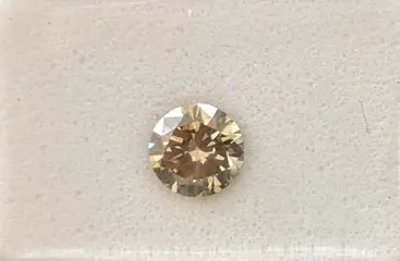 Diamant - 0.50 ct - Rond - fancy groenachtig geel - VS1, No