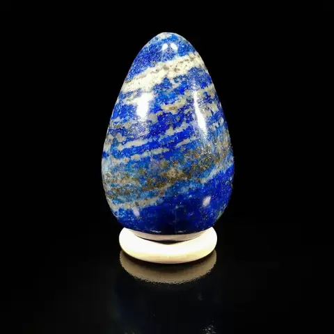 Schitterende Lapis Lazuli Ei - 6.7×4.2×4.2 cm - 180 g