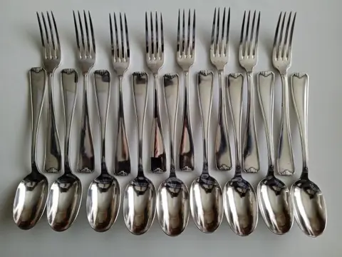 Christofle - Bestek (17) - Art Deco - Verzilverd