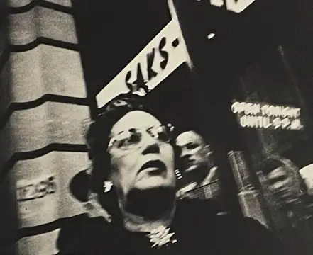 William Klein - Woman + Saks, New York 1955