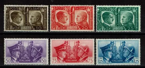 Koninkrijk Italië 1941 - Italo-German brotherhood in arms MNH - Sassone 452/457
