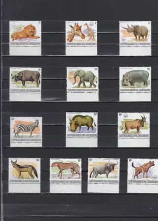 Burundi 1983 - African animals - Silver print W.W.F. - OBP/COB 892/04