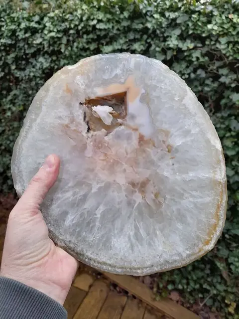 Natuurlijke XXL agaat schijf Geslepen - 21×2×24 cm - 2.1 kg