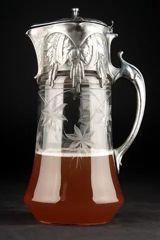 Grote Jugendstil Kruik - Gallia - Christofle - Verzilverd