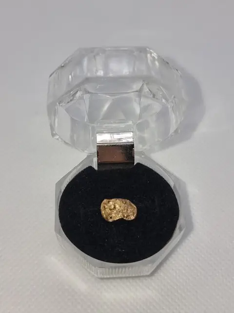 Goud natuurlijk goudklompje Australië - 0.90 g - (1)