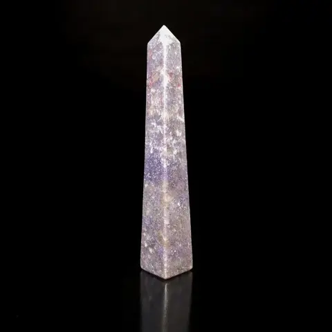 Ongebruikelijk violet microklien mineraal prisma -