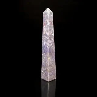 Ongebruikelijk violet microklien mineraal prisma -