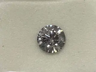 1 pcs Diamant - 0.70 ct - Rond - No reserve price, light