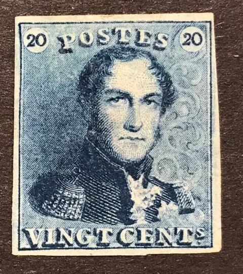 België 1849 - Leopold I Epaulet 20 centimes - Luxe Marges - OBP 2A