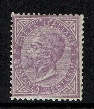 Koninkrijk Italië 1863 - 60 cents, De La Rue London, MNH - Sassone L 21