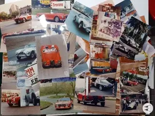 Foto - lotto di 250 fotografie di auto d'epoca, circuiti e