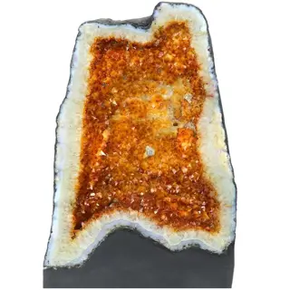 AA Kwaliteit - 'Oranje' Citrien - Geode - 42×26×26 cm -