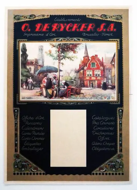 Florimond Van Acker - Imprimerie d'Art O. De Rycker -