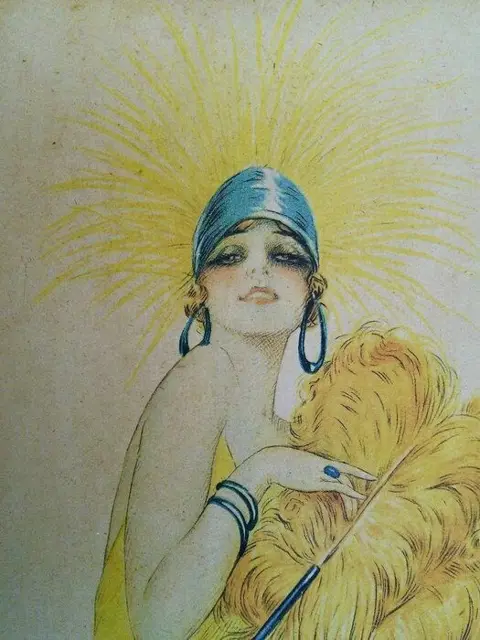 Gaspar Camps (1874-1942) - Art Deco gravure met originele