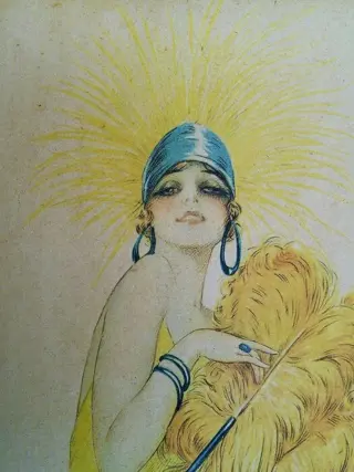 Gaspar Camps (1874-1942) - Art Deco gravure met originele